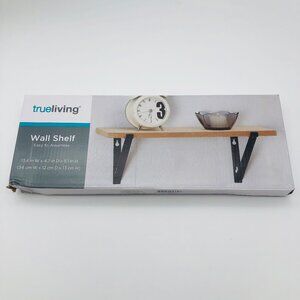 True Living Easy to Assemble Wall Shelf Home Decor NEW